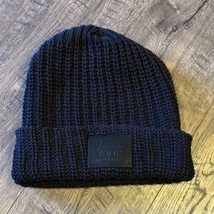 Love Your Melon Dark Blue Knit Beanie